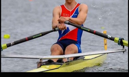 Elliott Rose came 1st in the Boys’ U16 single sculls C final at Maadi this year