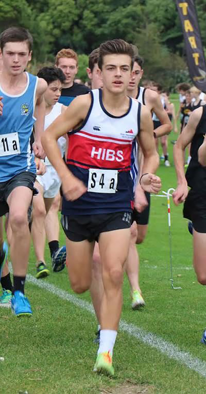 Logan Slee in the NZ U18 Secondary Schools Cross Country Team